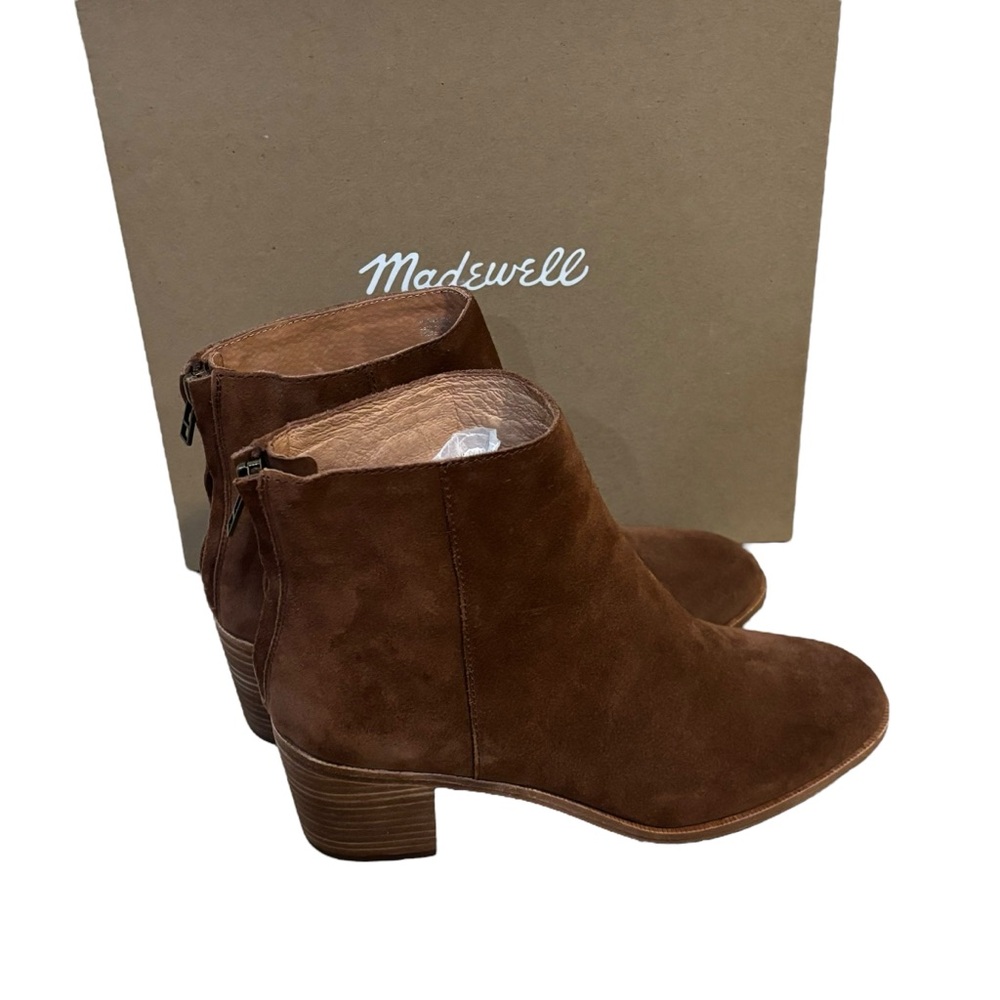 Madewell Pauline Boot In Suede New in Box